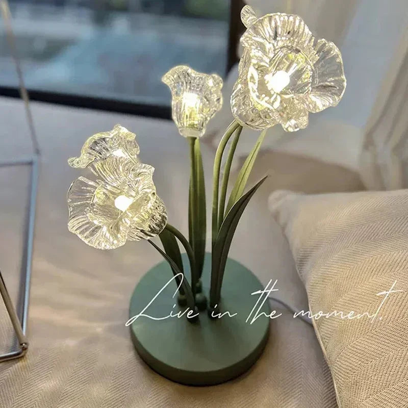 LAMPE DE PEAU DE FLEURS 2