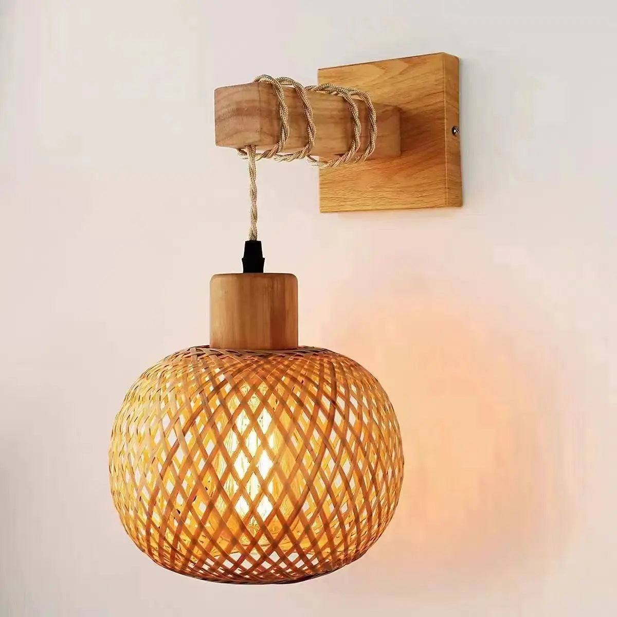 Lampe suspendu bambou