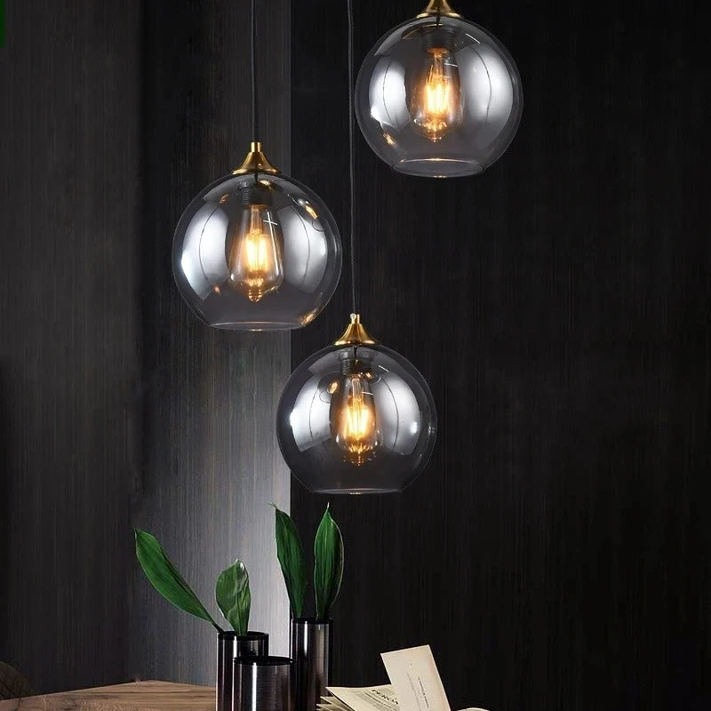 lampe boule plafond