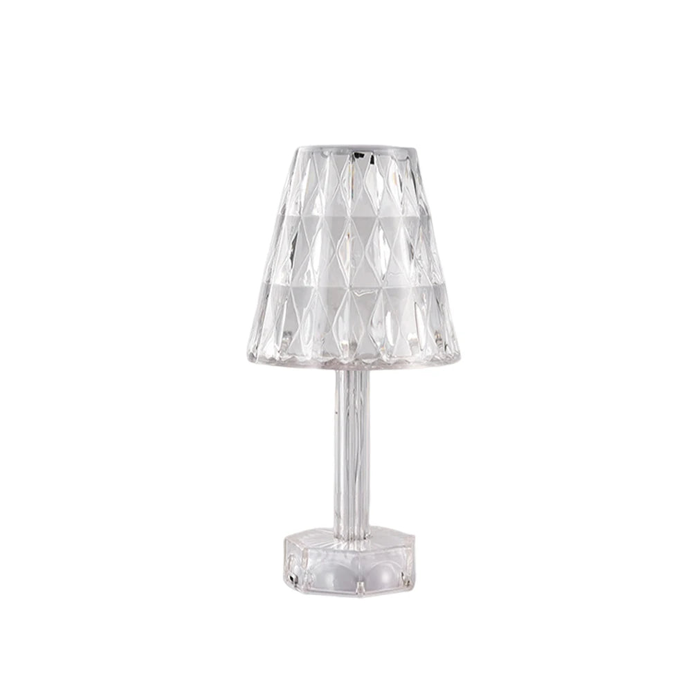 Lampe de chevet à projection en cristal diamants