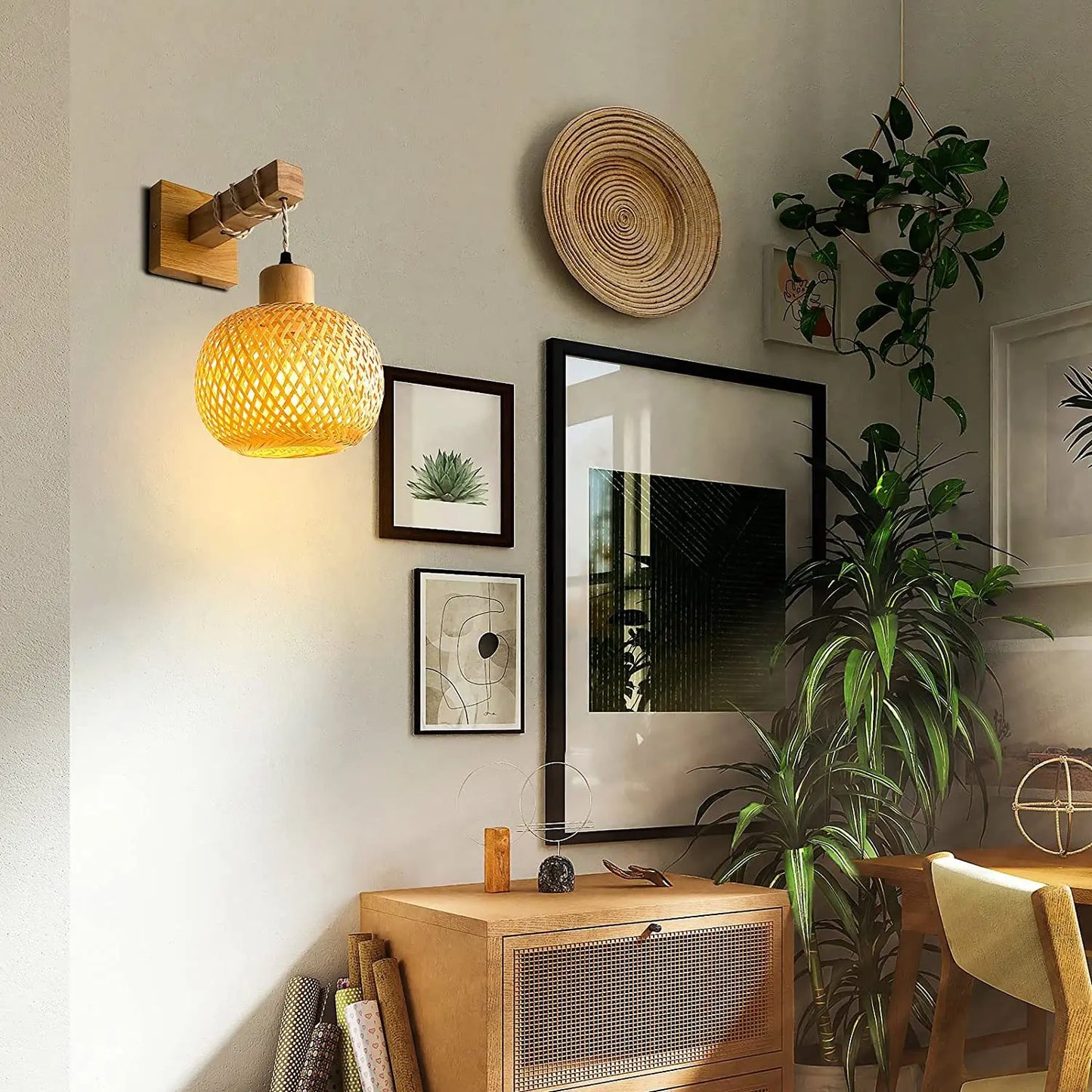 lampe en bois artisanale