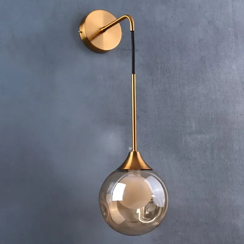 lampe verre fumé