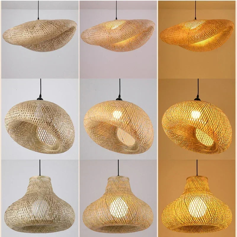 Lampe suspendu bambou