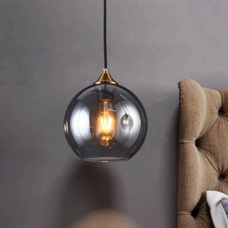 lampe boule plafond 1