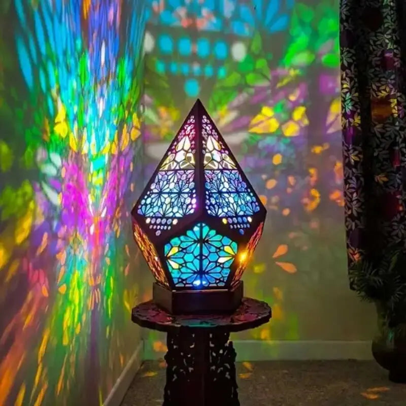 lampe étoile multicolore 1
