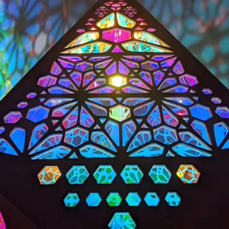 lampe étoile multicolore 2
