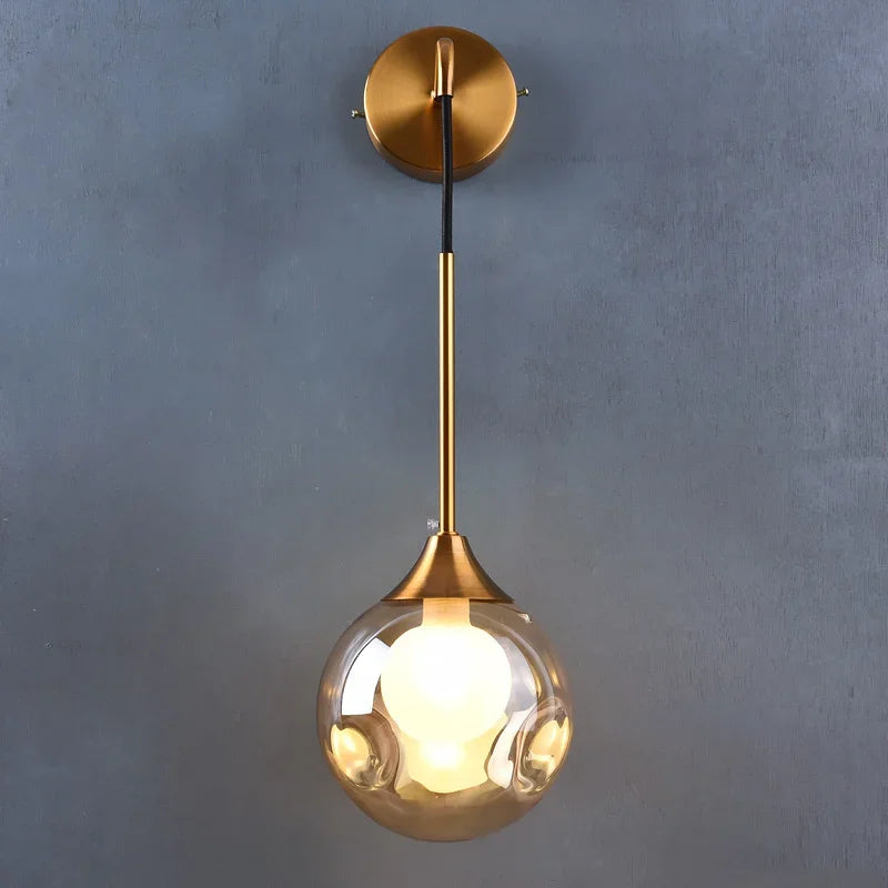 lampe verre fumé