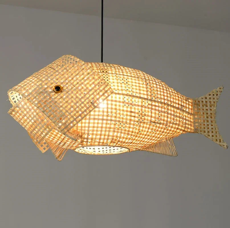 poisson avec lampe suspendu 3