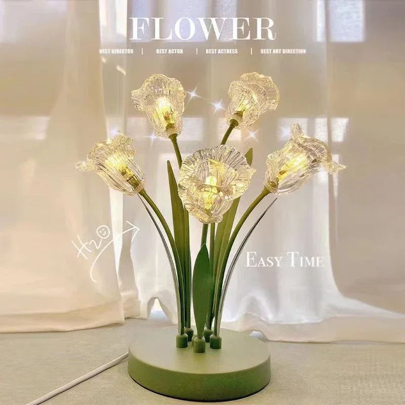 LAMPE DE PEAU DE FLEURS 3