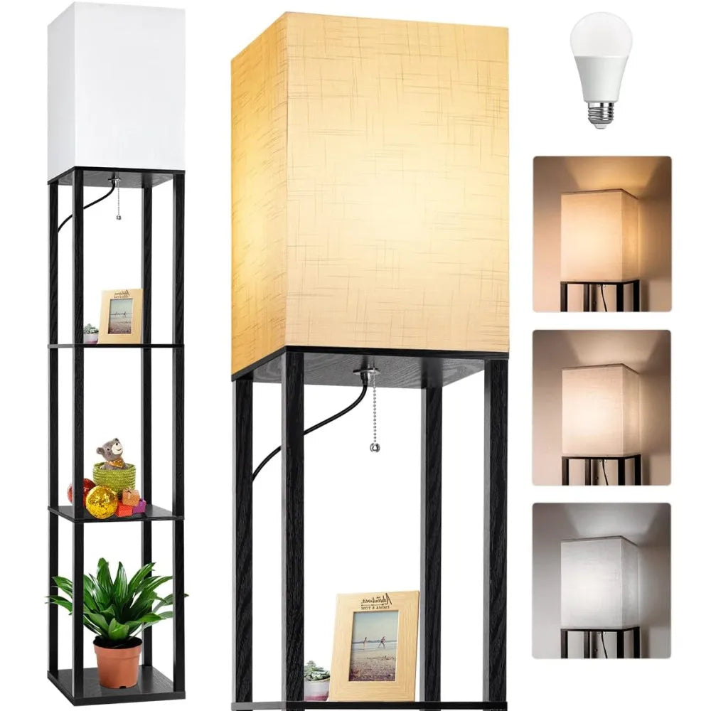 lampadaire avec étagère