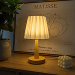 lampe de chevet bois blancs - Vignette | Sangaré 